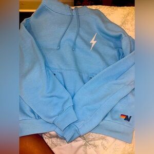 🩵RARE🩵 Aviator Nation Blue Stitch Pullover